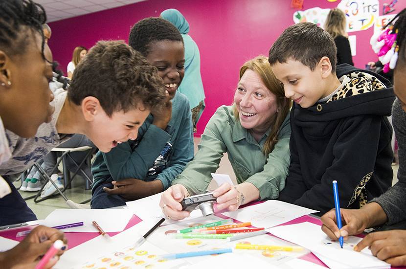 Inauguration de l'Ideas Box à l'école Pauline Kergomard de Sarcelles