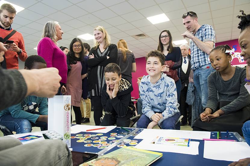 Inauguration de l'Ideas Box à l'école Pauline Kergomard de Sarcelles