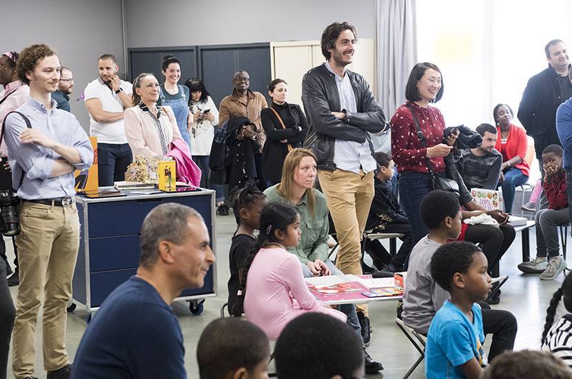 Inauguration de l'Ideas Box à l'école Pauline Kergomard de Sarcelles