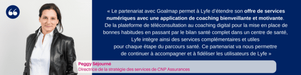 Photo de Peggy Séjourné accompagnée d'une citation