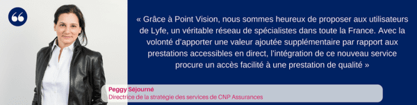 Photo de Peggy Séjourné accompagnée d'une citation