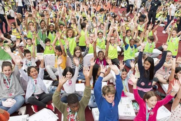 Photo 5000 enfants réunis au Grand Palais pour l'opération Tous les jeunes ont du coeur